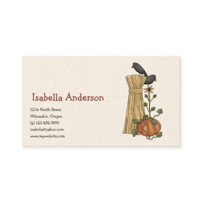 Autumn Scarecrows · Crow & Pumpkin
