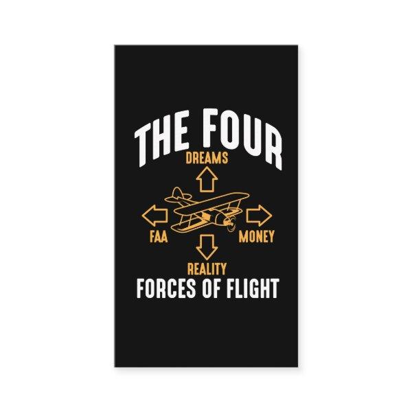 Aviation Fan Funny Pilot Four Forces of Flight