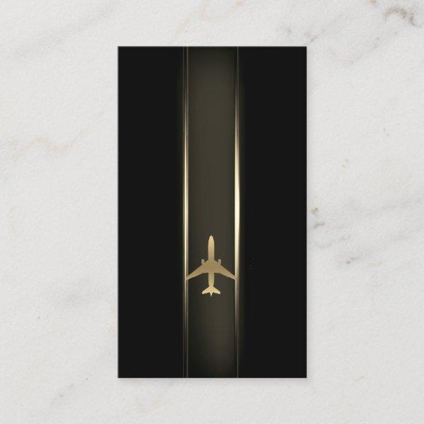 Aviation Gold Airplane
