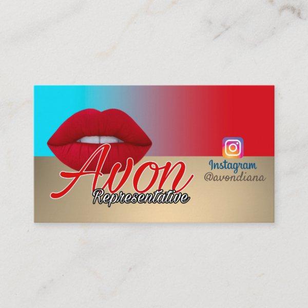 Avon Instagram logo gold and silver aesthetic Busi