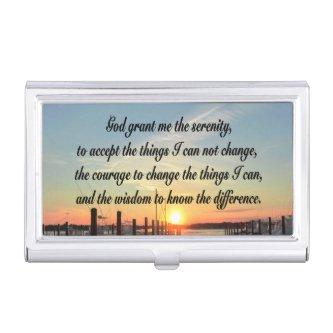 AWE-INSPIRING SERENITY PRAYER SUNSET PHOTO DESIGN  CASE