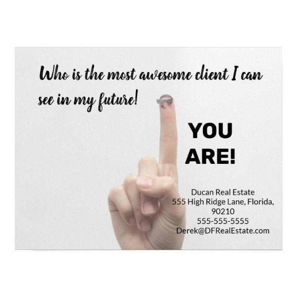 Awesome client  real estate marketing sell  postca poster