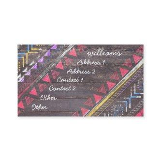 Awesome Cool trendy Aztec tribal Andes wood