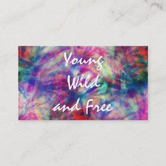 Awesome trendy tribal tie dye young wild and free