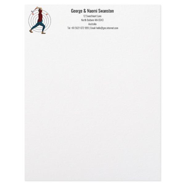 Axe Throwing Letterhead
