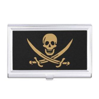 Aztec Gold Skull & Cutlass Pirate Calico Jack  Case
