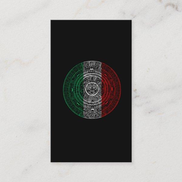 Aztec Mexica Calendar Mexican Flag Art