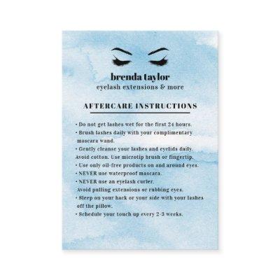 Azure Glam Eyelash Browbar Aftercare Instructions