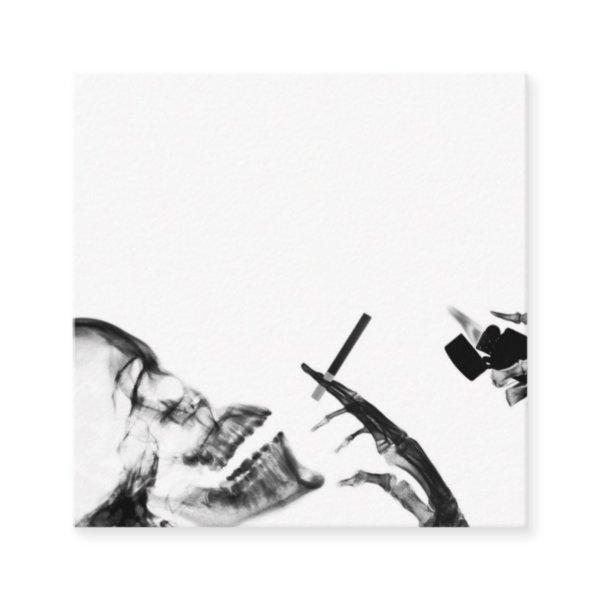 B&W X-Ray Vision Skeleton Smoking Calling Card