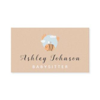 Baby Bee Illustration Babysitter Childcare Theme