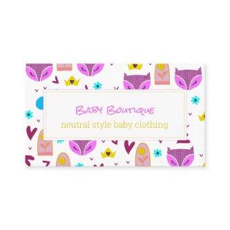 Baby boutique gender neutral website promotional