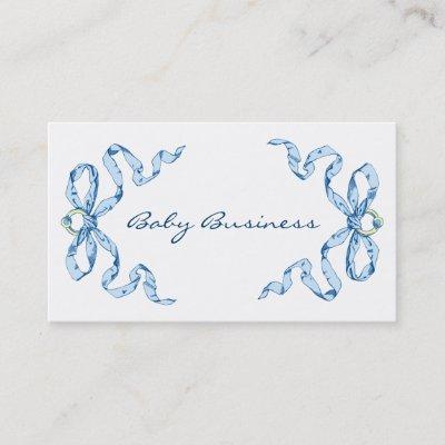 Baby Business Blue Bows