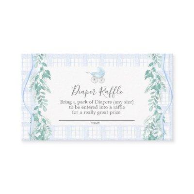 Baby Carriage Diaper Raffle Card