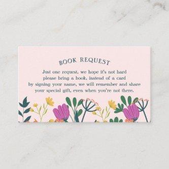 Baby in Bloom Book Request or Book for Baby Card