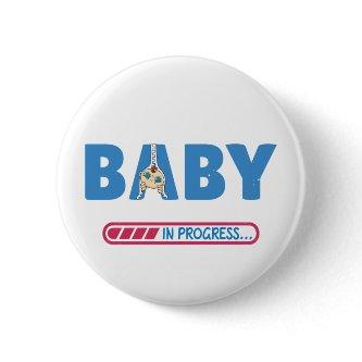 Baby in progress  button