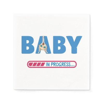 Baby in progress  napkins