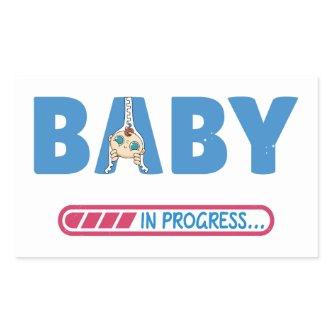 Baby in progress  rectangular sticker