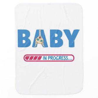 Baby in progress  T-Shirt Baby Blanket