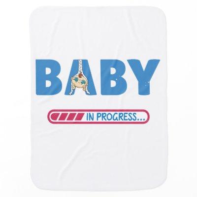 Baby in progress  T-Shirt Baby Blanket