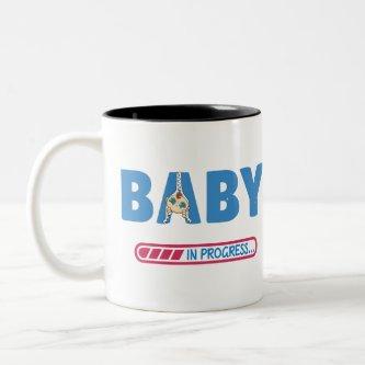 Baby in progress  Two-Tone coffee mug