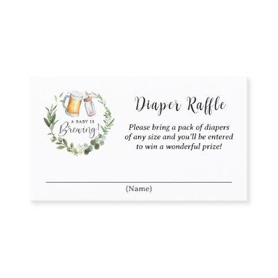 Baby is Brewing Beer and Diaper Raffle