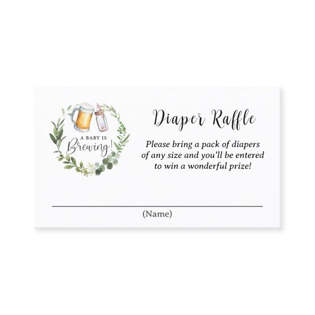 Baby is Brewing Beer and Diaper Raffle