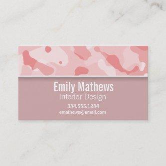 Baby Pink Camo; Personalized