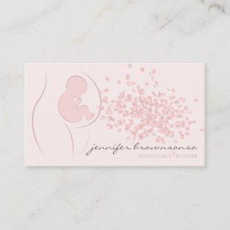 Baby pink Doula Birth Coach Pregnant