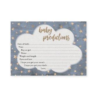 Baby Prediction Card for Boy's Baby Shower