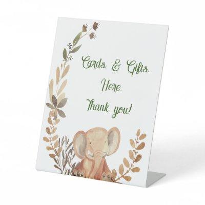 Baby shower cards & gifts here sign