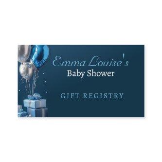 Baby Shower Gift Registry Card