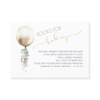 Baby Shower Request -Gold Balloon Greenery Garland