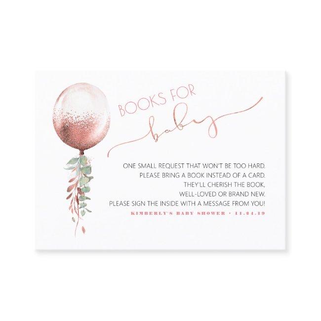 Baby Shower Request Pink Balloon Greenery Garland