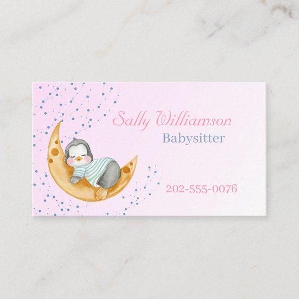 Babysitter Child Care Nanny Cute Penguin