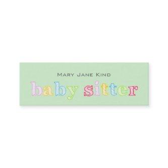 Babysitting & Child Care - Customisable color Mini