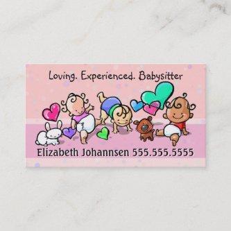 Babysitting.Child Care.Day Care. Custom text/color