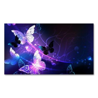 Background with Night Butterflies  Magnet