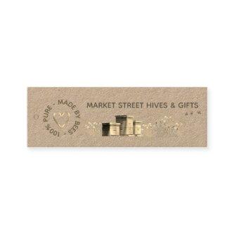 Backyard Honey Kraft Flower Hives Gold Heart Bees  Mini