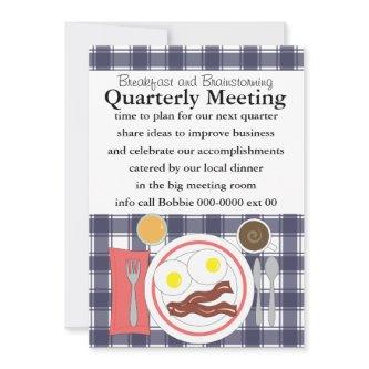 Bacon and Eggs all Business Invitation