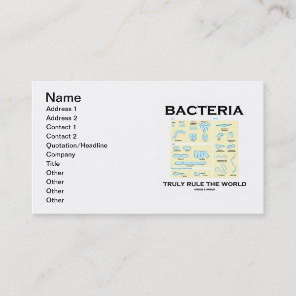 Bacteria Truly Rule The World (Morphology)