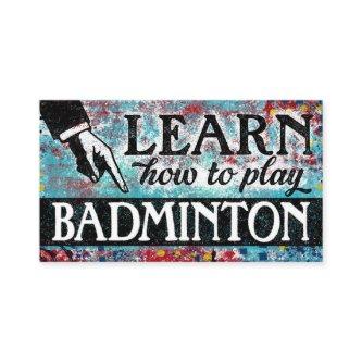 Badminton Lessons  - Blue Red