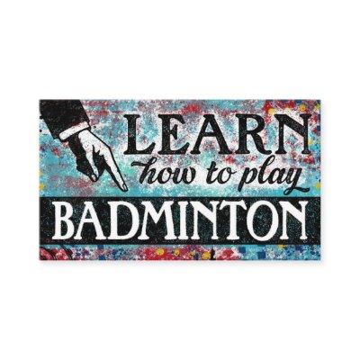 Badminton Lessons  - Blue Red