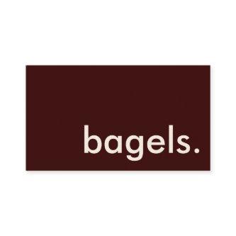 bagels. (color customizable)