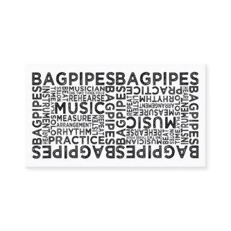 Bagpipes Typography