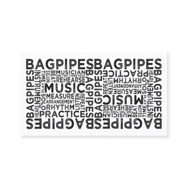 Bagpipes Typography