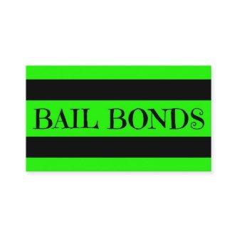 Bail Bonds Neon Green