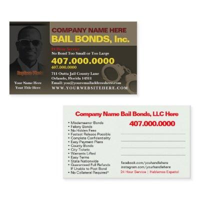 Bail Bonds Photo Customize  Template