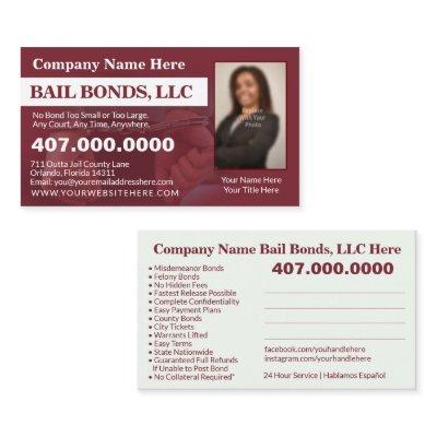 Bail Bonds Photo Customize  Template