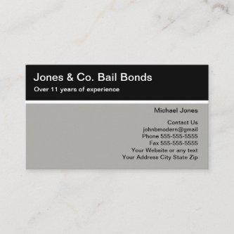 Bail Bonds Two Side Modern