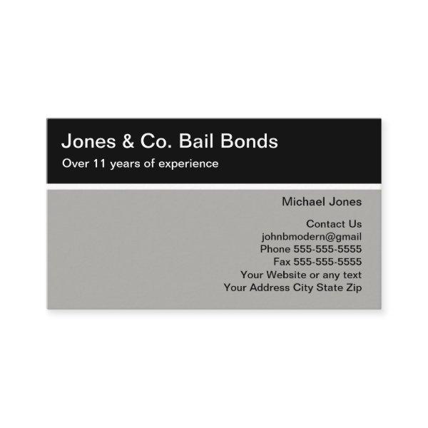 Bail Bonds Two Side Modern